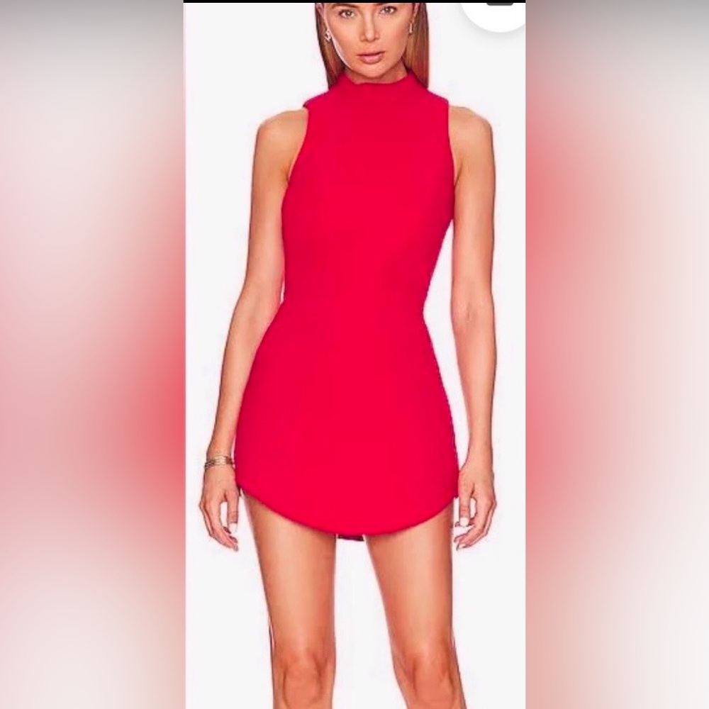 Amanda Uprichard Hot Pink Sleeveless Mini Dress